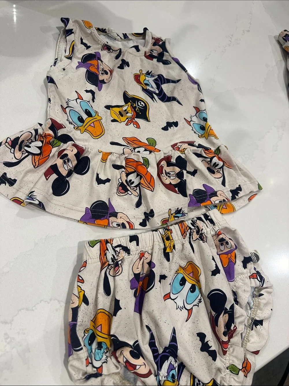 Hayden Grant Halloween Disney tank and bummie set 4T